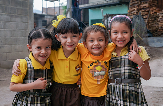 Little girls in Honduras June