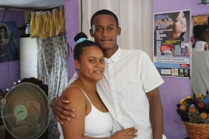 Ricardo Lantigua and his mom