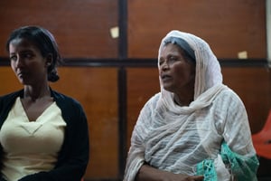 Moms who attend Getahu Gashuns Sunday School