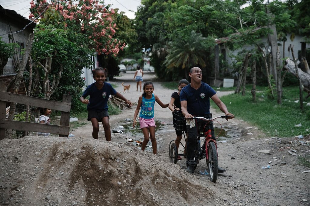 Juan on bike