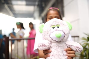stuffed animal gives so much joy