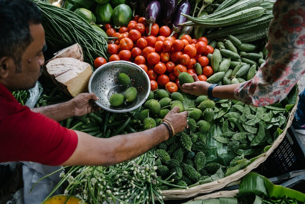 Market near old home