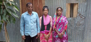 Pratyasha and her family