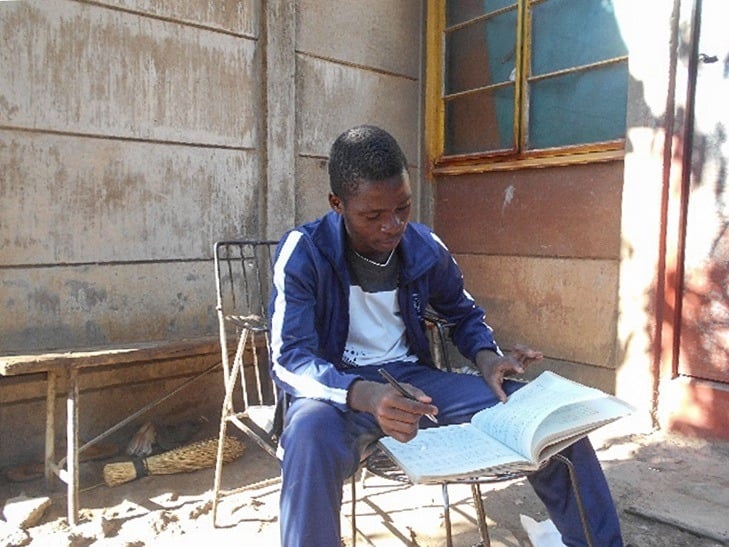 Evans studying