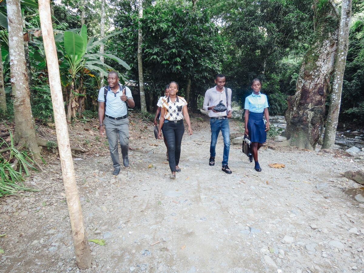 Child Champions visiting Wandalines community