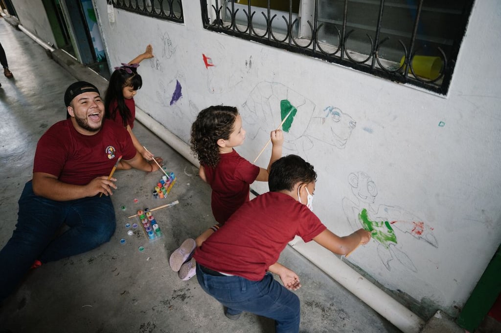Painting with kids Steph photo