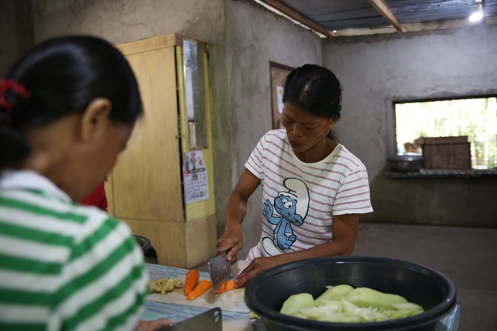 Prepping vegetables